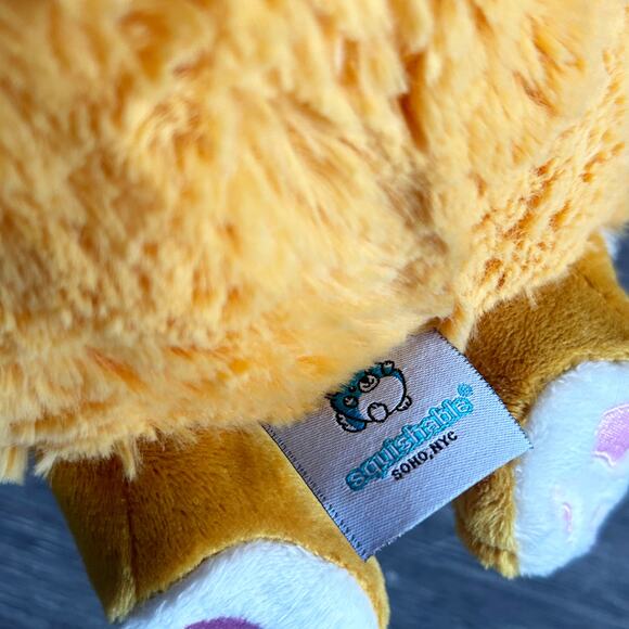 Mini Squishable 7" Kitty Orange Tabby Striped Cat Plush Stuffed Animal Toy New - Picture 5 of 5